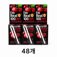 아임리얼 100 퍼센트 고농축 타트체리, 120ml, 48개
