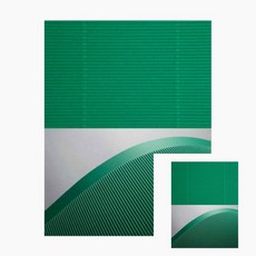 크라프트 색골판지 4절 녹색 1개 골판지공예 공작용품