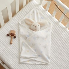 신생아 순면속싸개 얇은블랭킷 아기여름담요, 오리마을