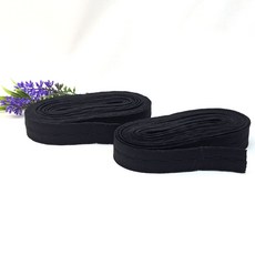 드림토리 단추구멍 허리고무밴드 20mm 4.5M(5마), 2개, 검정