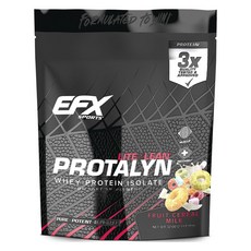 Efxsport Protalyn分離乳清蛋白粉 水果麥片牛奶口味, 1個, 907g