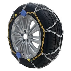 타이어 사이즈 225/75R16 235/55R18 235/60R17에 맞는 텐셔너가 장착된 OakTen SUV 스노우 체인 2종 세트, 2381905, 1개