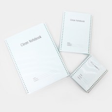 Clean Notebook Spiral 크린룸 무진 노트 5권, A6 5권