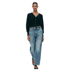 [국내발송] ZARA 여성 JEANS Z1975 스트레이트 테이퍼드 하이웨이스트 벨트 - 라이트 블루 9942/050/406 498910