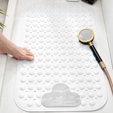 마벨인홈 안전제일 욕실 미끄럼방지 발매트 대형, 화이트, 1개