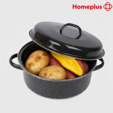 홈플러스 법랑 고구마 직화냄비 군밤 가래떡 군고구마 직화구이 냄비, 1개, 22.5cm