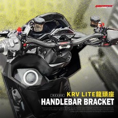 GOWORKS KRV ROMAGT lite把座 把手座 改裝把座 簡易把座 RCSMOTO改裝 KRV把座 轉接座, 金,上蓋正鈦螺絲*4(藍紫色), 1個