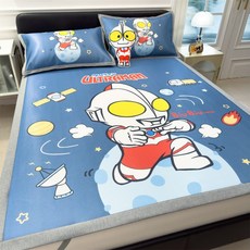 Cinnamoroll 正版授權 冰絲涼蓆, 地球奧特曼,90x195cm冰絲席+枕套1只