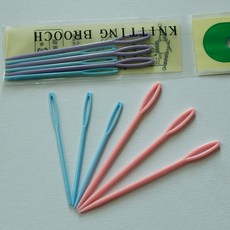 6pcs 7/9cm 플라스틱 직조 교육 바느질 뜨개질 크로스 스티치 니트 바늘, 보여진 바와 같이