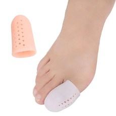 발가락튜브 발 관리 실리콘 젤 물집 보호 케어 발가락, 스킨한쌍 GD09296