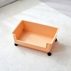 _ ON 이동이 편한 롤링 보조 수납함 47.3*27.5*17 CM 버터옐로우, ON 이동이 편한 롤링 보조 수납함 47.3*27.5*