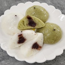 수제 판기지떡 방울떡 기정떡 아침대용 식사대용 답례품 선물, 직지방울떡+방풍방울떡(혼합30개)-1박스, 1.2kg, 1박스