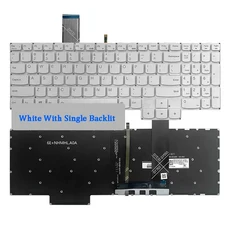 LENOVO Legion 5-15ARH05 용 오리지널 노트북 키보드 신제품, 01 White Single Backlit