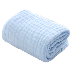 六層紗寶寶浴巾, 天空藍, 1個