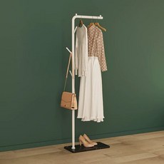 철제 행거 미니 틈새 침실 매장용 옷방 코너 스탠드 소형 긴옷, L. 블랙 슬레이트 화이트 브랜치 스타일 70cm, L. 블랙 슬레이트 화이트 브랜치 스타일 70cm