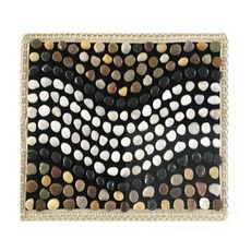 심플리로그 천연 자갈 돌매트 40x60 시냇물 천연지압발매트