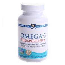 Nordic Naturals Omega 3 磷脂質 780mg 軟膠囊, 60 件, 1個, 60錠