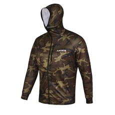 LAYOTO 連帽釣魚衣 防曬速乾休閒服, 軍綠色