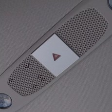 TESLA MODEL 3/Y 車門按鍵鋁合金裝飾貼片，內裝改裝配件，防刮耐磨，多色可選, 警示燈按鍵鋁合金裝飾片