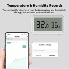 새로운 Tuya WiFi Zigbee 온도 센서 습도 센서 Tuya Smart Life Google 홈 어시스턴트와 스마트 홈 작업, 02 Zigbee Version