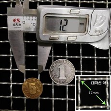 철망 석쇠 메쉬 채망 야채 대야, AP. 직경 52cm 12mm 투명 구멍