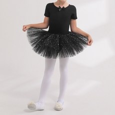 구빠방 아동 글리터 리본 레이스 캉캉 발레복