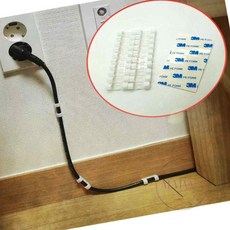 엠비아5 전선 선정리클립 화이트 충전기고정클립