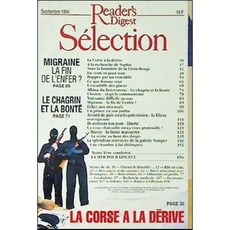 [중고]Reader's Digest Selection Septembre 1994 | 리더스 다이제스트 셀렉숑 (프랑스서적) | 편집부 | Reader's Digest | 1994년