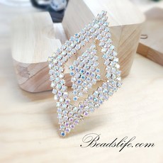 비즈라이프 줄큐빅 줄보석 네일체인 보석모티브 3번, 1개, N-0026 금도금