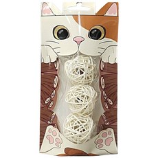 貓咪旺農場 蟲癭果鈴鐺藤球 貓咪玩具 三入, 藤球, 三入裝