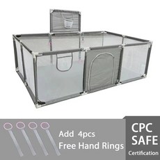 당김 반지가있는 놀이터 실내 공 풀 활동 울타리 게임 공원 안전 장벽, China Mainland, Lightgray NO Goal