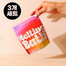젤로비 멜팅 바스 파우더 3개입 1세트 입욕젤 커플 부부 거품목욕 족욕 반신욕 가루, 3개, 100g