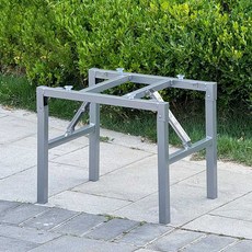 접이식 책상다리 테이블 다리 실버 스테인리스, 상세페이지 참고