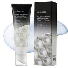 저자극 모공 피지 딥클렌징 펄 진주 화이트닝 모이스처라이징 페이셜 폼 클렌저 브러쉬 약산성, 1개, 120ml