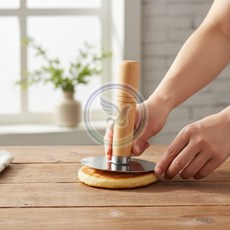 가냥 나무핸들 호떡 누르개 소