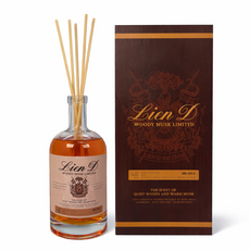 리앙디 고급 오브제 대용량 위스키 우디머스크 디퓨저 실내 방향제 집들이 까페 선물 세트 500ml, 1개