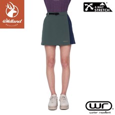 Wildland 荒野 女 N66彈性抗UV防潑拼接褲裙