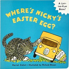 플랩북 Nicky의 부활절 달걀은 어디 있을까 Wheres Nickys Easter Egg 영유아 영어 보드북 그림책 조작북
