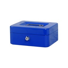 봄인터내셔널 자물쇠 소형금고 미니돈통 수납함 가정용금고, 돈통(중형)_블루, 엘코_ 본상품선택