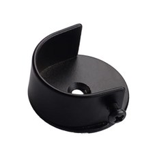1 조각 22mm/28mm 창 처리 막대 끝 모자 커튼 기둥 끝, 블랙, 철