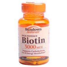 Sundown Naturals 維他命膠囊 5000mcg, 1個, 60 件