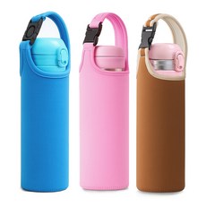 바시니아 핸디 보틀 물병 텀블러 파우치 3개세트 550ml, 1개, 12_블루 연핑크 커피