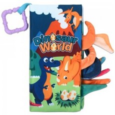 오즈토이 유아용 라르고 컬러 헝겊 꼬리 촉감책 공룡 66531a-1 초점책 신생아 완구