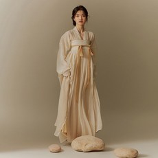 계량원피스 여성 저고리 퓨전 생활 치마 드레스 2024 봄 데일리