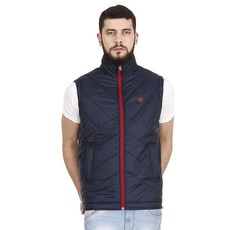 Forest Club 남성용 패딩 조끼 방수 경량 방풍 빠른 건조 민소매 재킷 하이킹 러닝 골프용 블루.