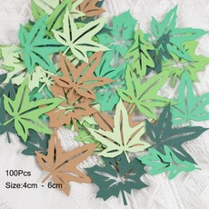 녹색 잎사귀 콘페티 웨딩 성별 공개 샤워 생일 파티 장식, 1개, 2. Style 4