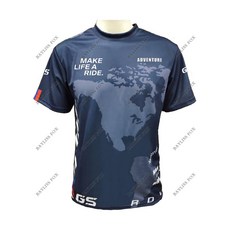 bmw 호환 GS Motorrad 바이크 오토바이 티셔츠 어드벤처 여행 라이드 남성용 모터스포츠 레이싱 팀 속건성 저지 네이비 블루 여름, [05] XXL, [01] 01, 1개