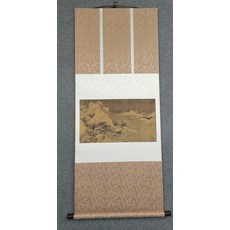 郭熙 雪景山水圖 畫芯宣紙 裝裱尺寸54x140釐米, 參考詳情頁