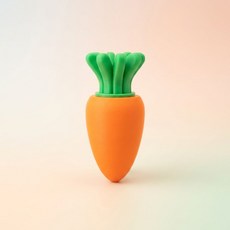 내 손안의 작은 농장 당근 클리커 키링 귀여운 피젯토이 책상 꾸미기 키캡 키링 소품, 1개, 청축