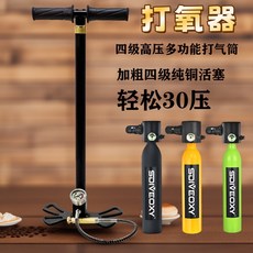打氧瓶 打瓶專用 四級 超高壓 打氣筒 30mpa 不鏽鋼 省力耐用 潛水 空氣 壓縮40mpa 潛水泵專用, 1個, 固定底座升級版,出口特供版